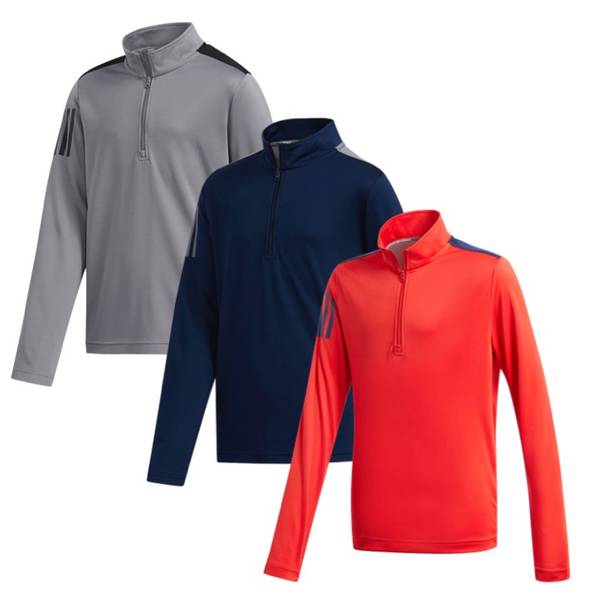 Junior Three Stripe Half Zip Pullover